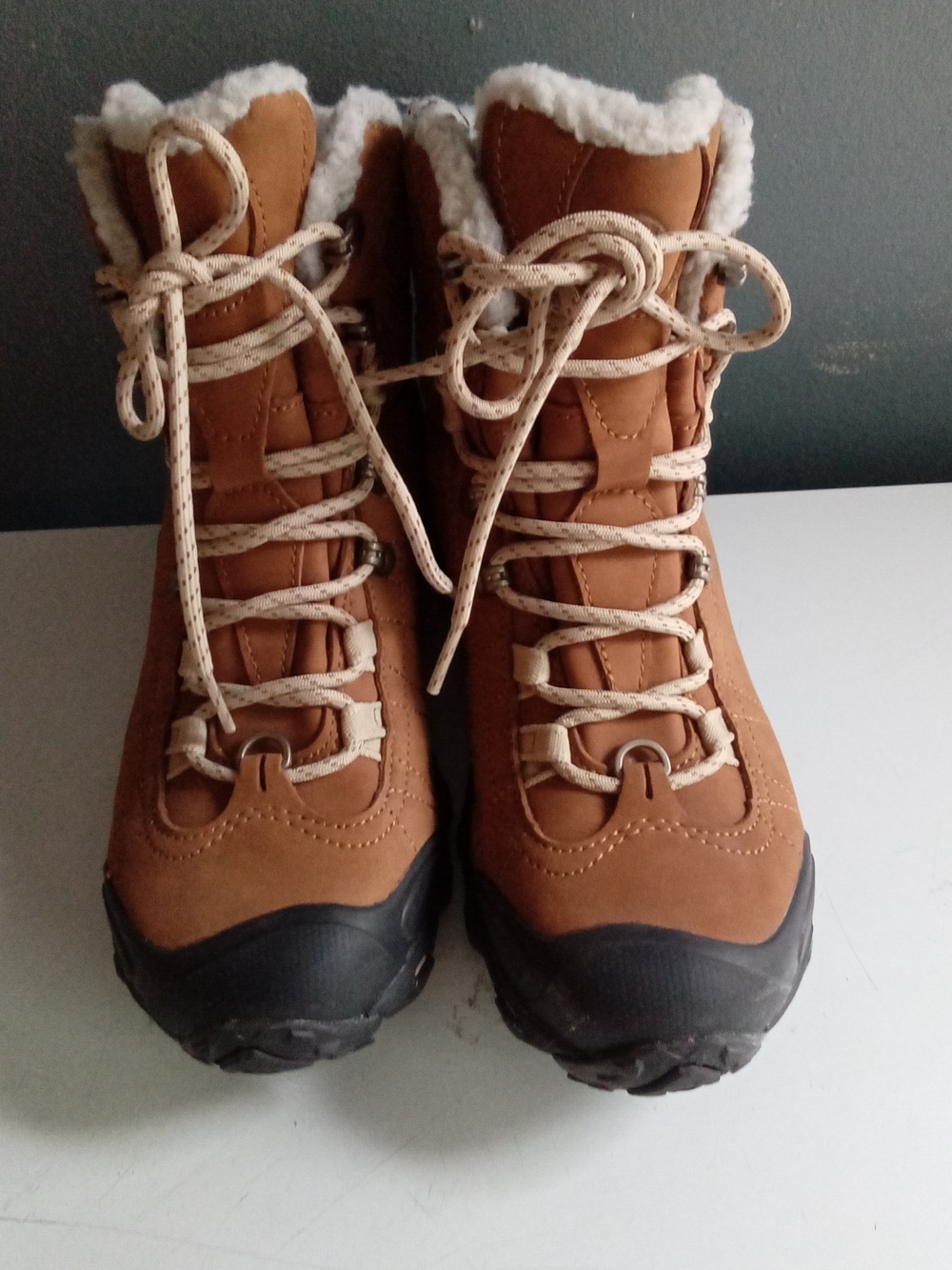 Oboz Bridger 7 Insulated B-DRY Waterproof Winter Hiking Boots Brown Womens